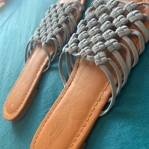 Universal Thread blue braided sandals, unworn, new